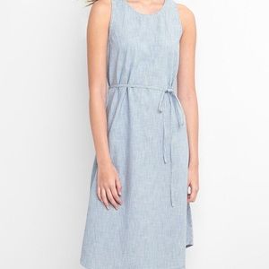 Striped Sleeveless Midi Dress